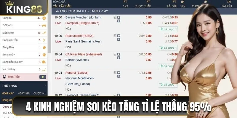 4 kinh nghiệm soi kèo tăng tỉ lệ thắng 95%