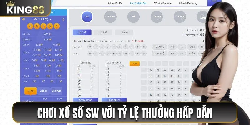 Chơi xổ số SW trực tuyến với tỷ lệ thưởng hấp dẫn